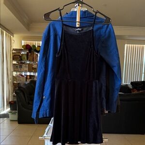 Speechless Black Velvet Mini Dress with Spaghetti Straps